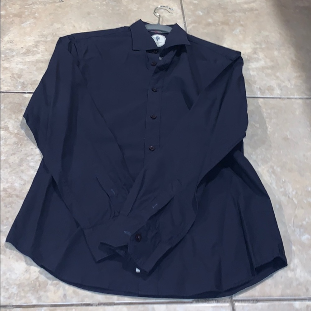 Men’s Navy Button Up